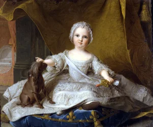 Porträtt av Madame Maria Zeffirina - Målning av Jean Marc (Jean-Marc) Nattier (1685 - 1766). 1751 - Uffizierna, Florens