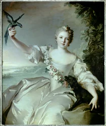 Porträtt av Mathilde de Canisy, markisinna d