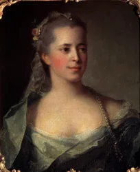 Porträtt av en dam, 1757.