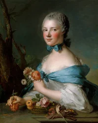 Porträtt av en kvinna, 1753.
