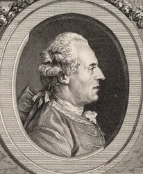 Porträtt av violinisten och kompositören Jean Joseph Cassanéa de Mondonville 1711-1772.