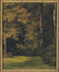 En skogsröjning, 1840
