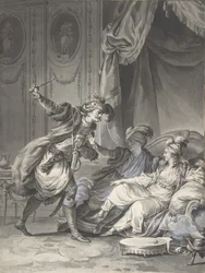 När de var där kommer farbrorn, ca. 1778.