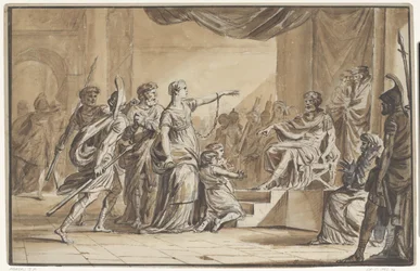 Sabinus och Epponina fördömda av Vespasianus