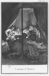 Kastreringen av Abélard, illustration ur «Lettres d