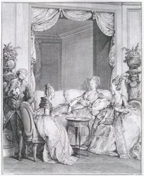 Var inte rädd, min gode vän, graverad av I.S. Helman (1743-1809)