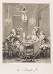 Den fina nattvarden, 1781, graverad av I.S. Helman (1743-1809)