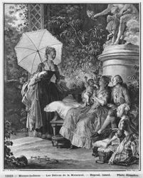 Moderskapets nöjen, graverad av Isidore Stanislas Helman (1749-1809) 1776
