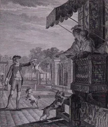 The Successful Wager, graverad av Camligue (fl.1785)