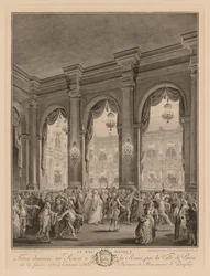 Maskbalen ges på Hôtel de Ville den 23 januari 1782.