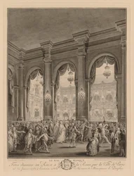 Maskerad bal på Hôtel de Ville, 23 januari 1782