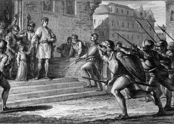 Populär revolt i Rouen, Normandie, 943: Louis IV d