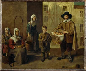 Le marchand de pains et les porteuses d