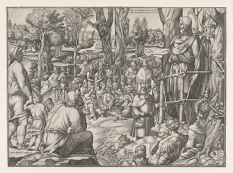 Johannes predikar i öknen, 1535-55.