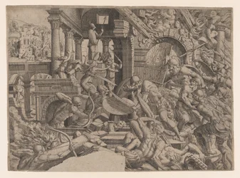 Säcken av Troja, 1535-55.