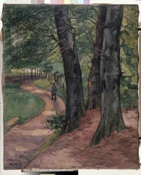 Kanten av Eu-skogen (olja på duk)
