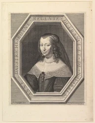 Anne av Österrike, Frankrikes drottning, i domstolssorg.