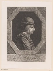 Porträtt av Ludvig XI, kung av Frankrike