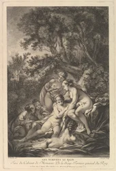Les Nimphes au Bain Nymferna vid badet, 1700-talet.