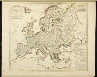 Karta över Europa