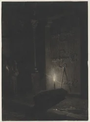 En begravning, c. mitten av 1870-talet - början av 1880-talet.