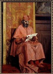 Kardinalen. Målning av Jean Paul Laurens (1838-1921)