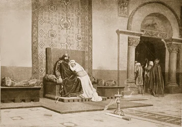 Exkommunikationen av Robert den fromme, illustration från 