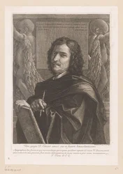 Porträtt av Nicolas Poussin