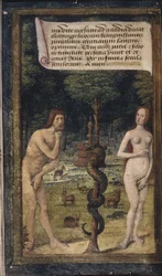 Adam och Eva från Bastard Letters, ca 1490-1510
