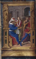 Pilatus tvättar sina händer från Bastard Letters, ca 1490-1510