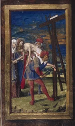 Nedstigningen från korset från Lettres bâtardes, ca 1490-1510