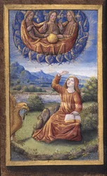 Den heliga treenigheten från Lettres bâtardes, ca 1490-1510