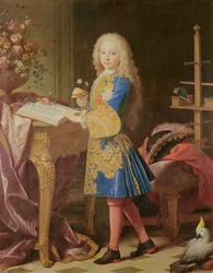 Porträtt av Karl av Bourbon, ca 1725-35 (olja på duk)
