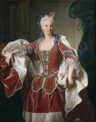 Porträtt av Elisabeth Farnese, drottning gemål av Spanien, 1723