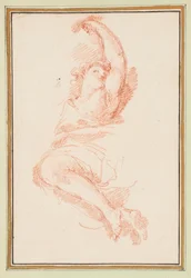 Stigande kvinnofigur