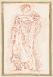 Stående mansfigur i chiton
