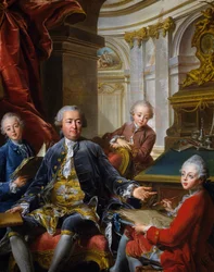 Monsieur Carre de Cande med sina tre söner