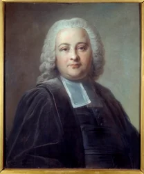 Porträtt av Chretien Guillaume de Lamoignon de Malesherbes (1721-1794) kungens advokat enligt konventionen. Pastell av Jean Valade (1709-1787)