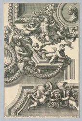 Design för målade ramar, från "Bordures de Tableau"