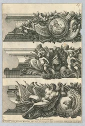 Design för målade ramar, från "Bordures de Tableau"