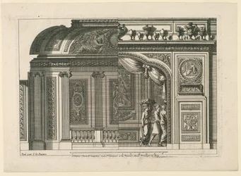 Design för en fransk alkov, från "Alcoves à le Francoise"