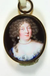 En dam som heter Madame de Montespan (emalj)