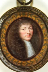 Ludvig XIV, kung av Frankrike (emalj)