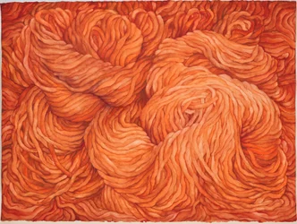 Wool Burnt Sienna, 2013 (gouache på papper)