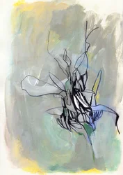 Abstrakt botanisk blomning
