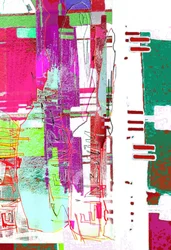 Livfull abstrakt glitchkonst