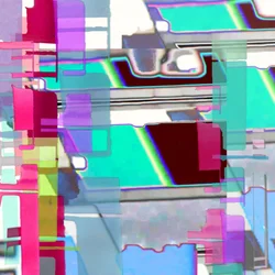 Livfull abstrakt glitchkonst