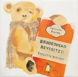 Pingvinbok med teddybjörn (akryl)