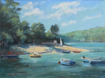 Fishermans Cove Salcombe, olja ombord, 2016