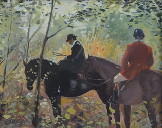 The Hunt - Waiting (olja på duk)
